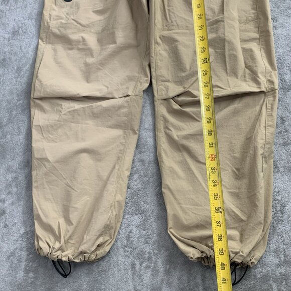 Nike Tech Woven Oversized Pants Mens Medium Beige Skate Wide Leg Stretch HM7158 - Picture 4 of 16